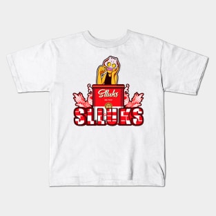 Dope cartoon character  tomato soup with free spirit illustration Kids T-Shirt